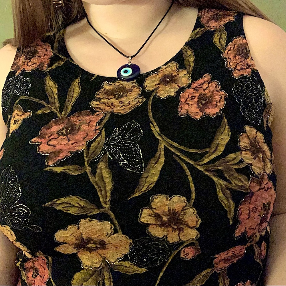 Floral and Butterfly Tank Top VINTAGE